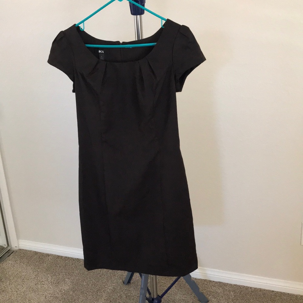 Dark brown fitted short dress